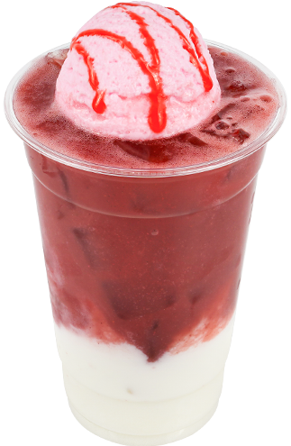 리얼딸기크림라떼